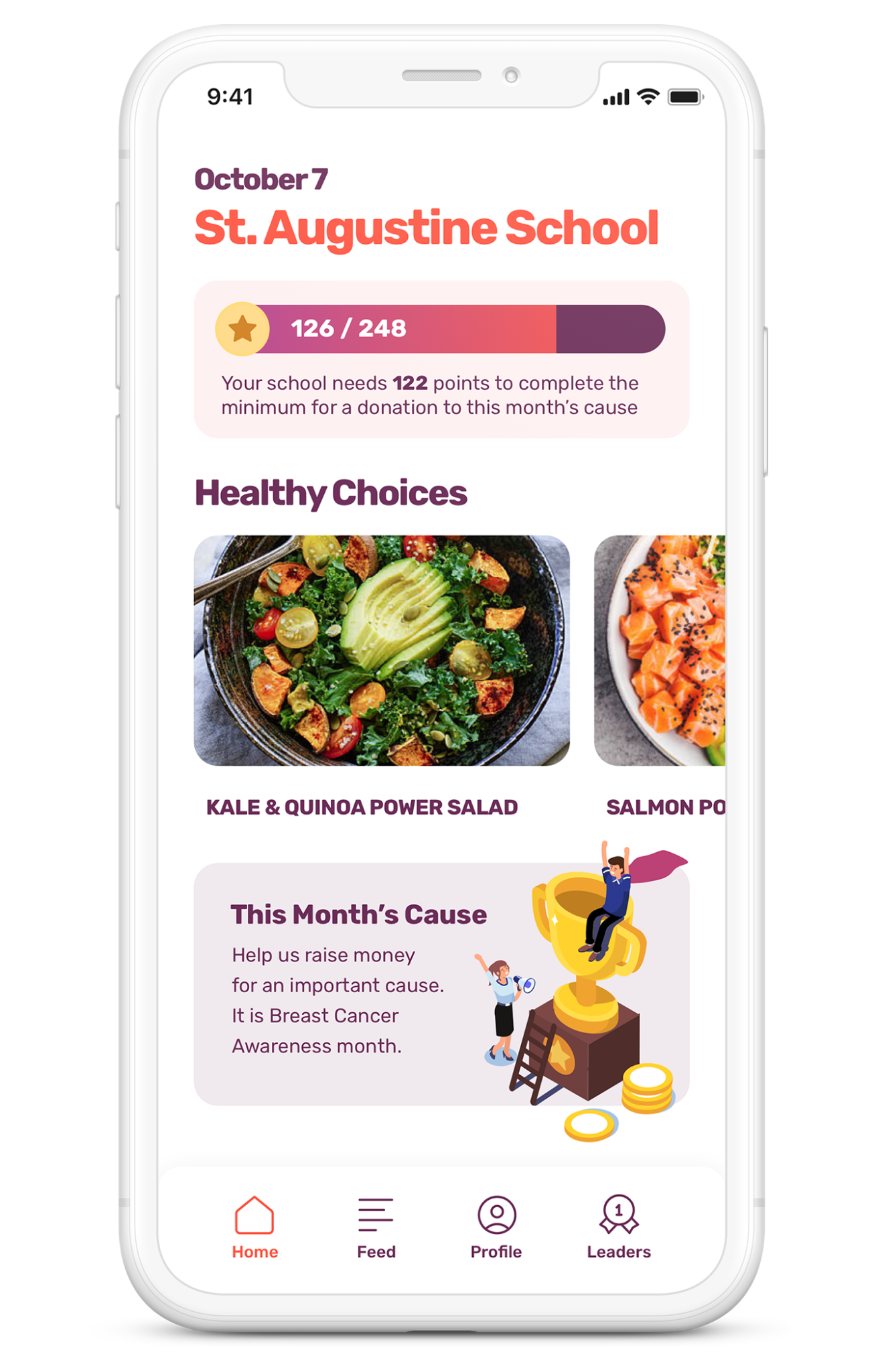 Food Tracker main section