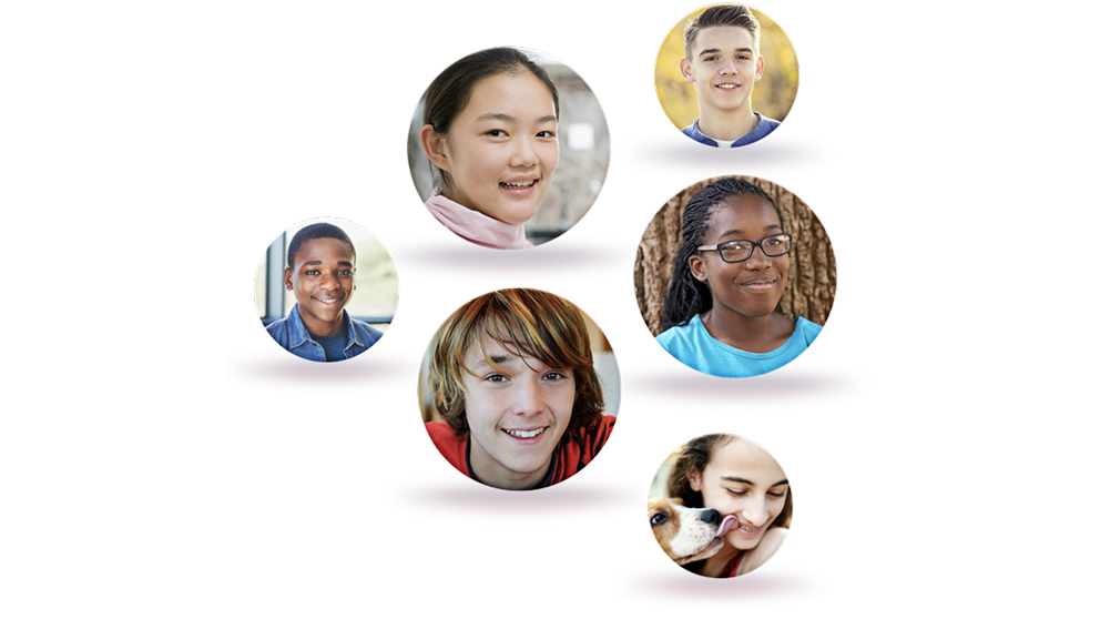 Teenagers in the Food Tracker target age group