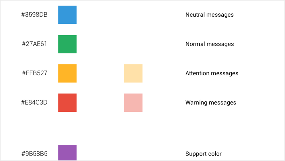 Nexthink Portal V6 color palette and usage guidance