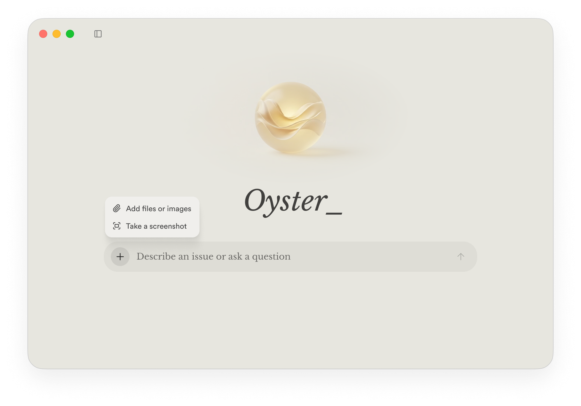 Oyster_ interface with attachment options