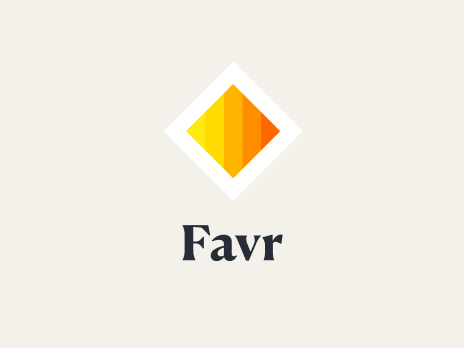 Favr mobile app interface