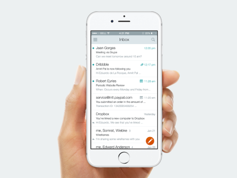 Stitch mobile sales app interface